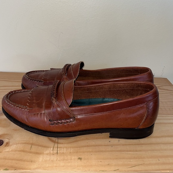 Vintage G.H. Bass & Co. Men\'s Brown Leather Penny Loafers Slip On Shoes main image 12